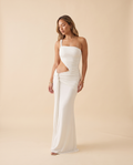 Asymmetrical Dress - White