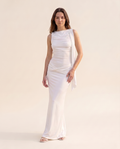 Backless Dress - White