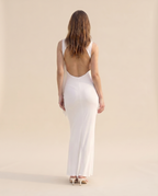 Backless Dress - White