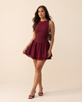 Court Muse Dress - Red Wine
