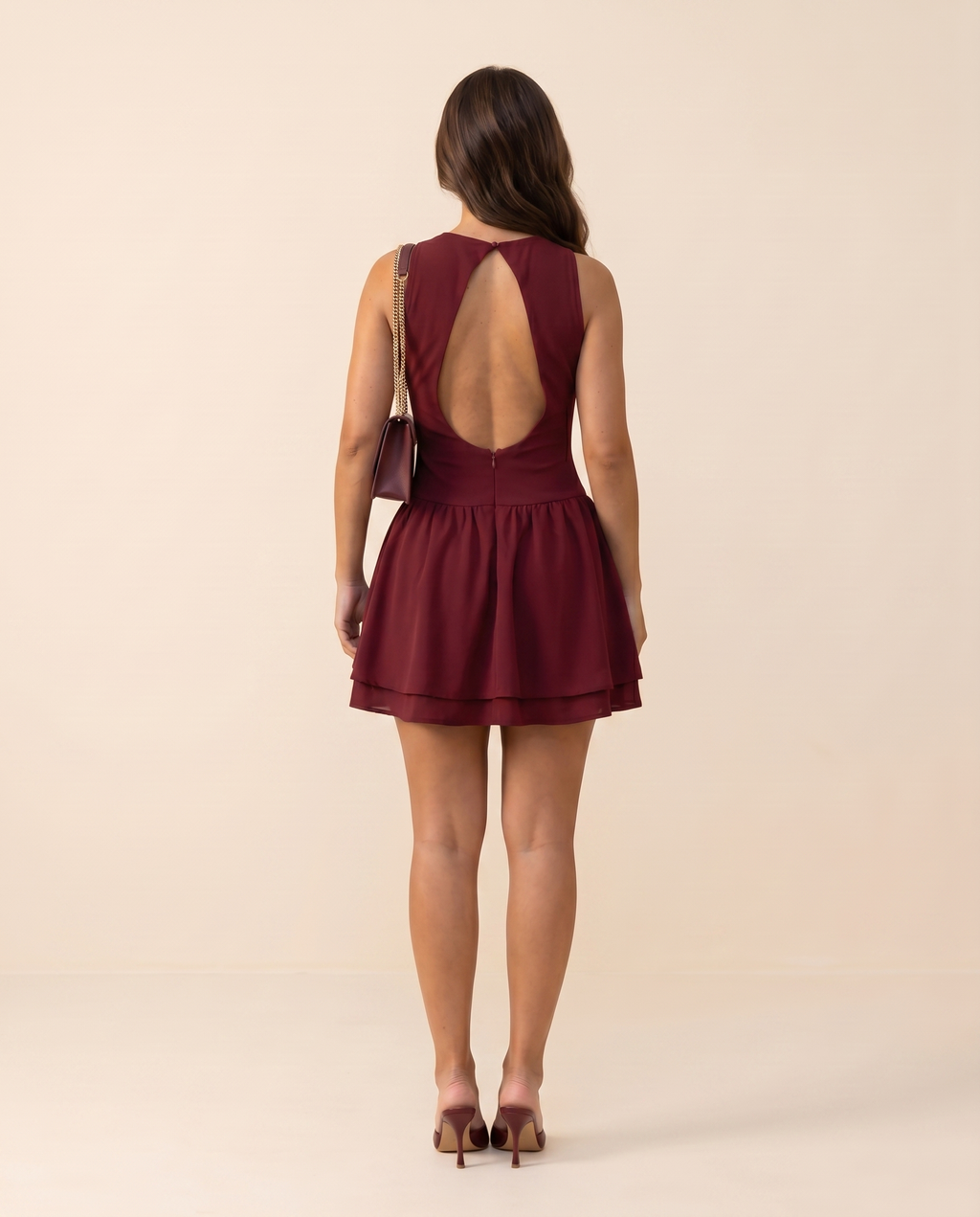 Court Muse Dress - Red Wine