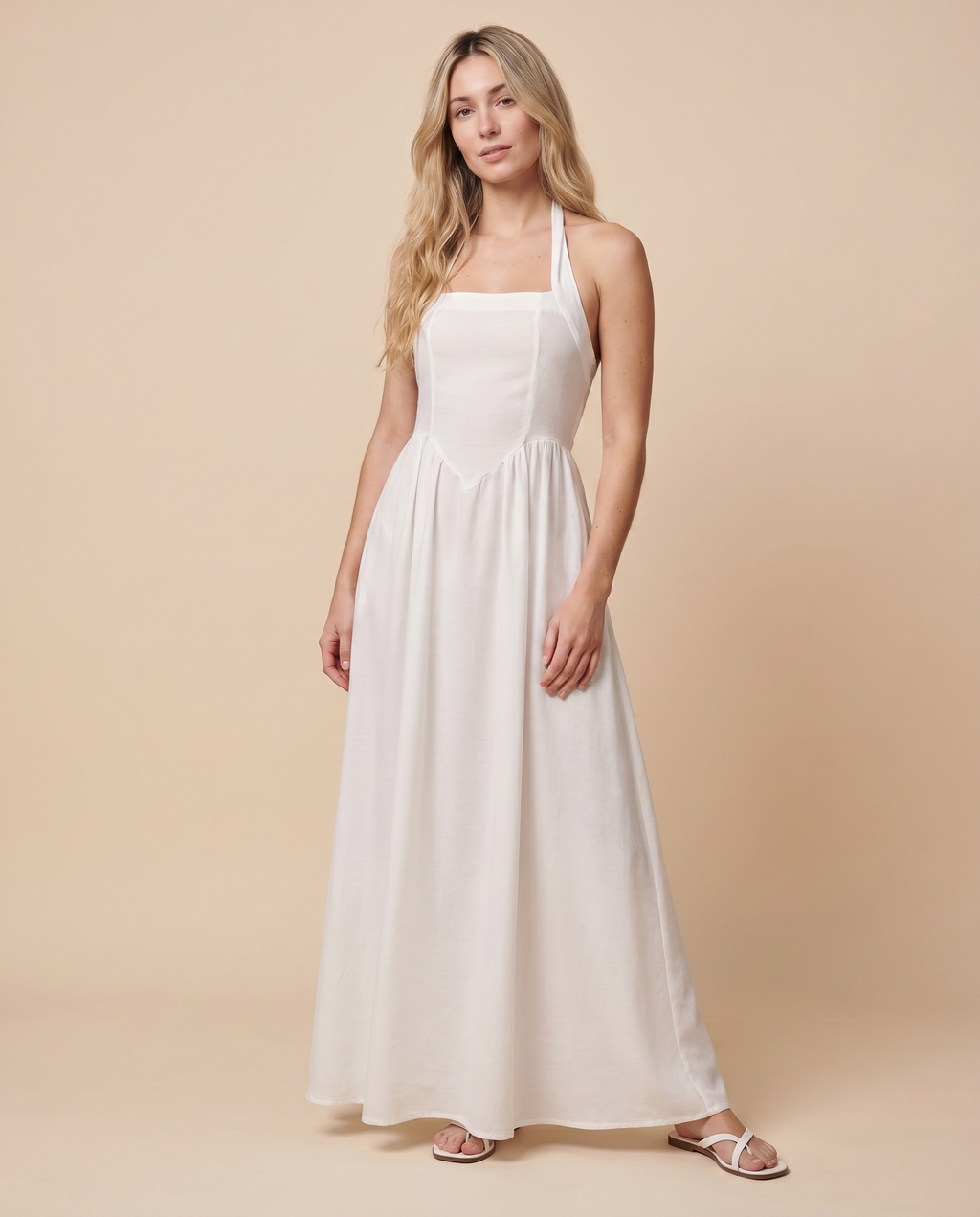Old Money Dress - White