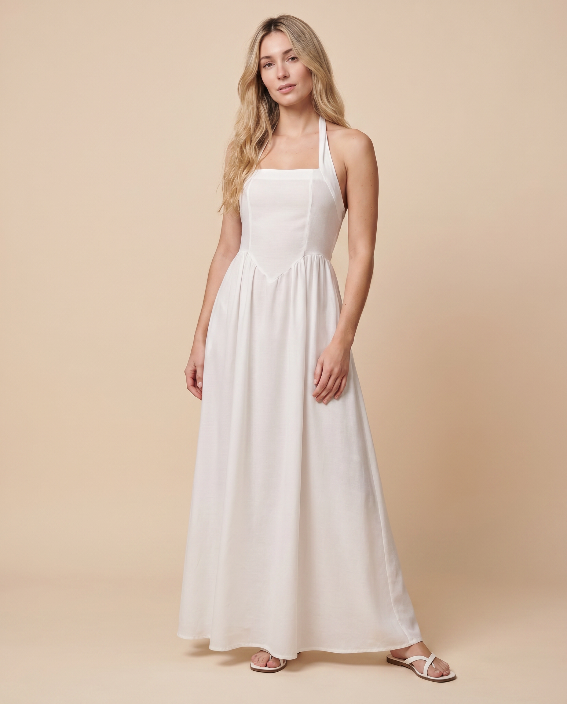 Old Money Dress - White